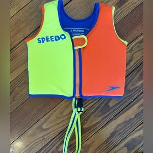 Speedo Neon Swim Vest for Kids, Size 2-4